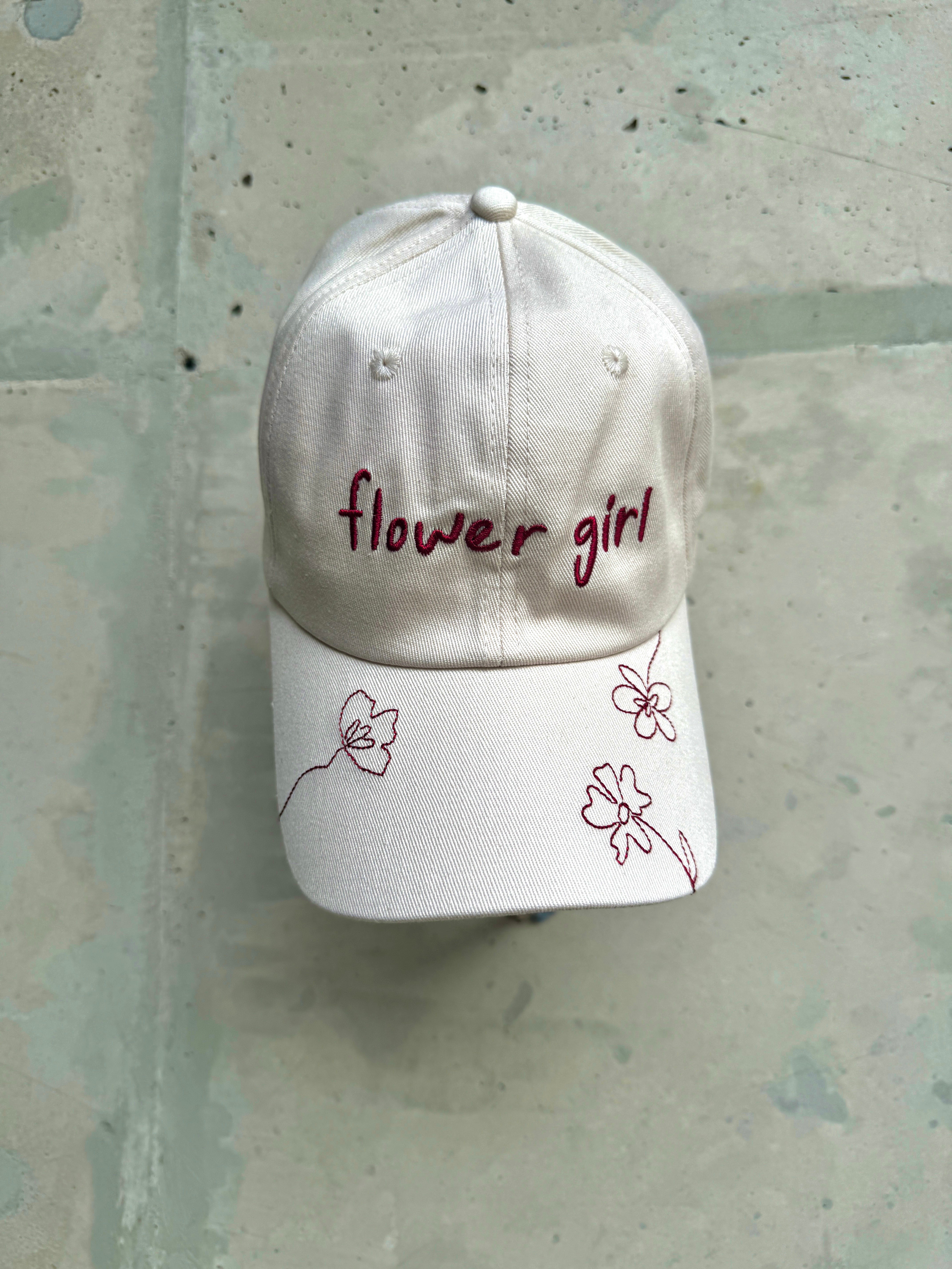 "FLOWER GIRL" CAP