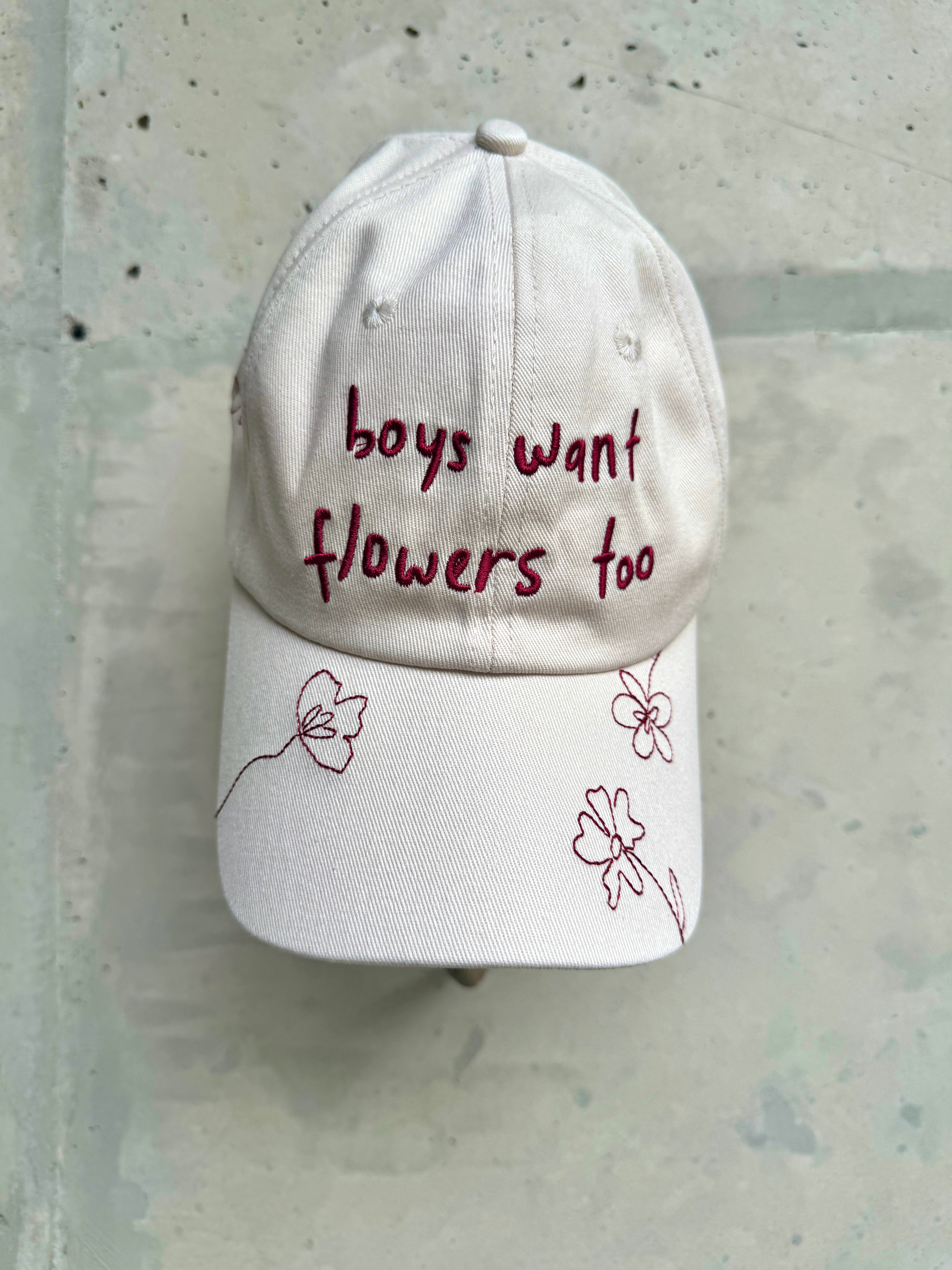 "BOYS WANT FLOWERS TOO"
